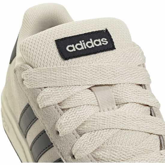 Adidas Grand Court 00S Trainers Juniors WonWht/Black Детски маратонки