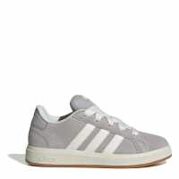 Adidas Grand Court 00S Trainers Juniors Сиво/Гума Детски маратонки