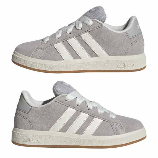 Детски маратонки Adidas Grand Court 00S Trainers Juniors Сиво/Гума Adidas Grand Court 00S Trainers Juniors Сиво/Гума Детски маратонки