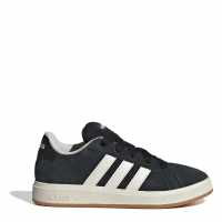 Adidas Grand Court 00S Trainers Juniors Черно/Гума Детски маратонки