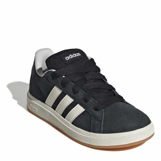 Adidas Grand Court 00S Trainers Juniors Черно/Гума Детски маратонки