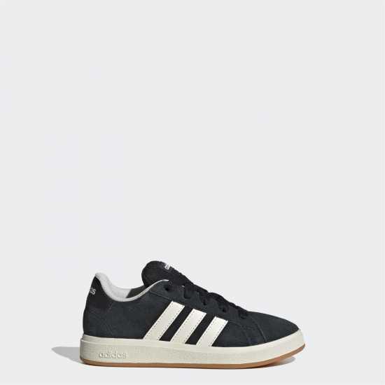Adidas Grand Court 00S Trainers Juniors Черно/Гума Детски маратонки