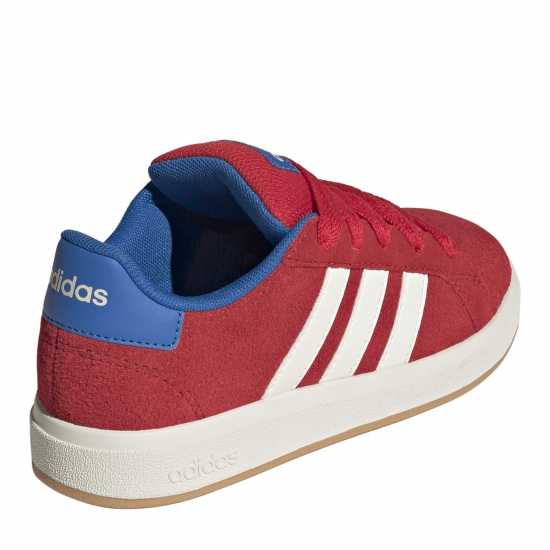 Adidas Grand Court 00S Trainers Juniors Red/Gum Adidas Grand Court 00S Trainers Juniors Red/Gum