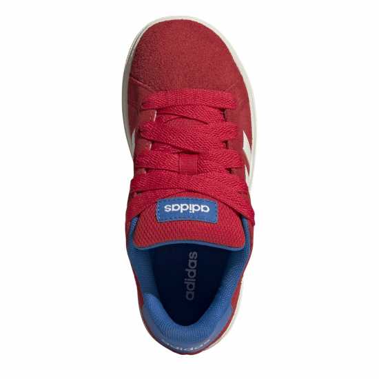 Adidas Grand Court 00S Trainers Juniors Red/Gum Adidas Grand Court 00S Trainers Juniors Red/Gum