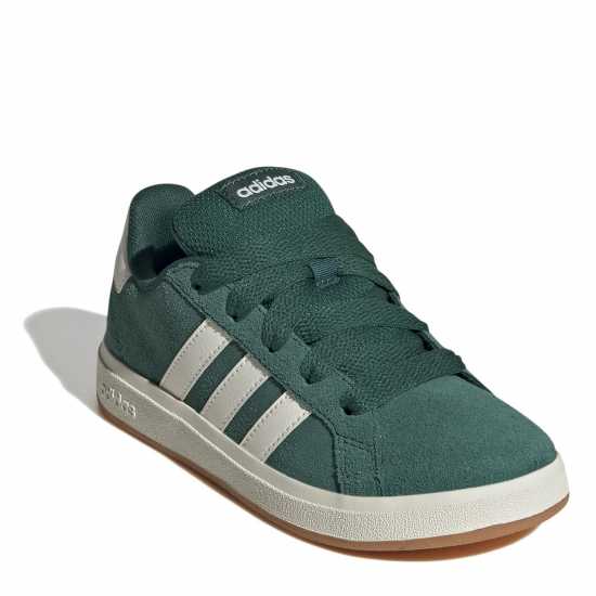 Adidas Grand Court 00S Trainers Juniors Green/Gum Детски маратонки