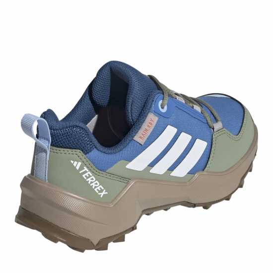 Adidas Юношески Обувки Terrex Ax4R Hiking Shoes Juniors Blue/Wht/Green Adidas Юношески Обувки Terrex Ax4R Hiking Shoes Juniors Blue/Wht/Green