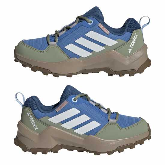 Adidas Юношески Обувки Terrex Ax4R Hiking Shoes Juniors Blue/Wht/Green Adidas Юношески Обувки Terrex Ax4R Hiking Shoes Juniors Blue/Wht/Green