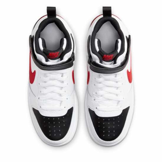Детски маратонки Nike Court Borough Mid 2 Big Kids' Shoe Бяло/Черно/Червено Nike Court Borough Mid 2 Big Kids' Shoe Бяло/Черно/Червено Детски маратонки