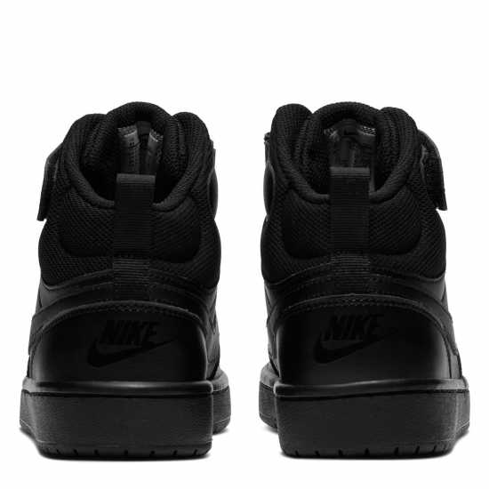 Nike Court Borough Mid 2 Big Kids' Shoe Трикратно черно Nike Court Borough Mid 2 Big Kids' Shoe Трикратно черно