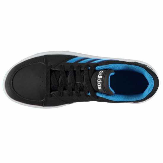 Adidas Младежки Маратонки Hoops Nubuck Junior Trainers Black/SolarBlue Детски маратонки