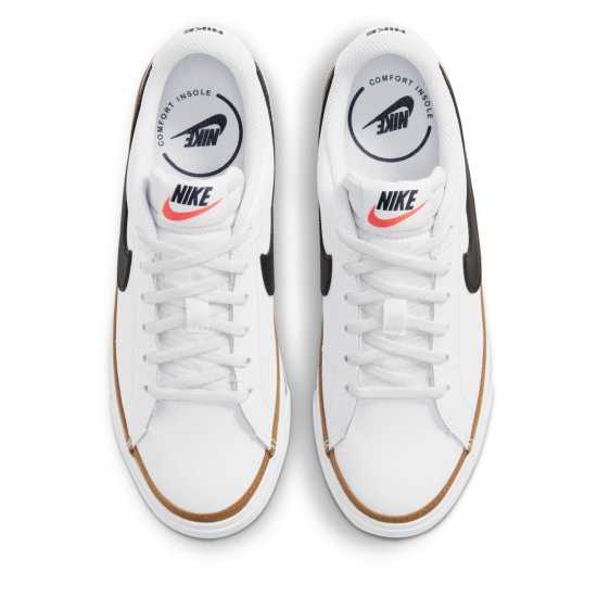 Детски маратонки Nike Court Legacy Big Kids' Trainers Бяло/Черно Nike Court Legacy Big Kids' Trainers Бяло/Черно Детски маратонки