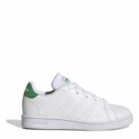 Adidas Advantage Lifestyle Trainers Juniors Бяло/ Зелено Детски маратонки
