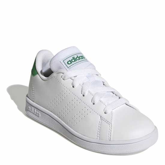 Adidas Advantage Lifestyle Trainers Juniors Бяло/ Зелено Детски маратонки
