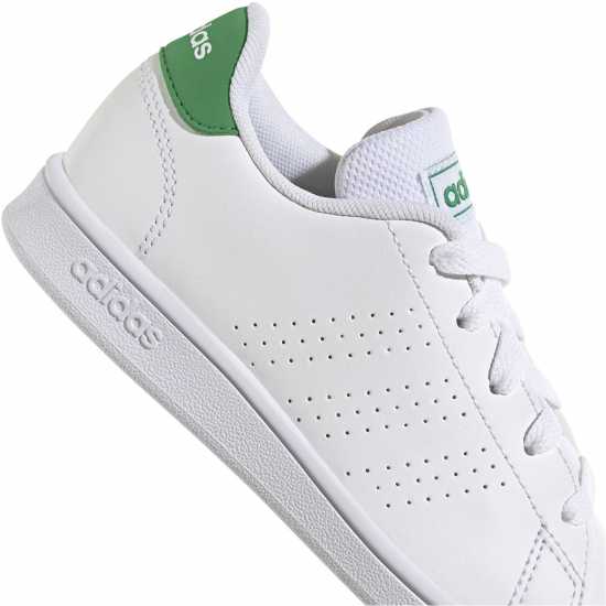 Adidas Advantage Lifestyle Trainers Juniors Бяло/ Зелено Детски маратонки