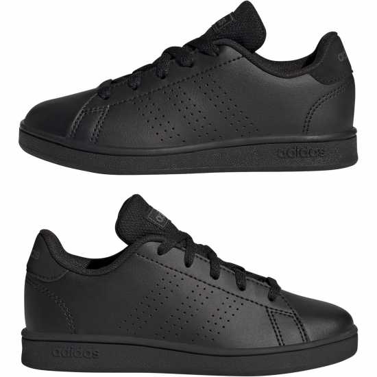Adidas Advantage Lifestyle Trainers Juniors Трикратно черно Детски маратонки