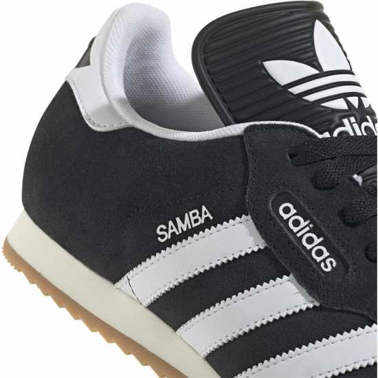 Adidas Samba Super Suede Trainers Junior Boys Черно/Бяло 