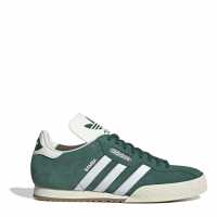 Adidas Samba Super Suede Trainers Junior Boys Зелено/Бяло 