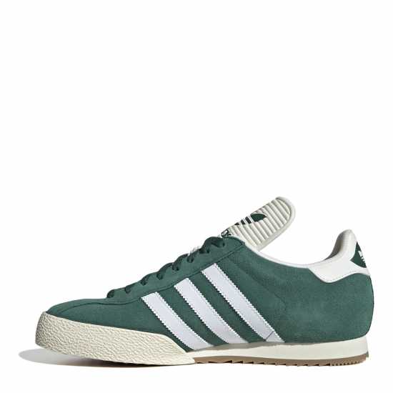 Adidas Samba Super Suede Trainers Junior Boys Зелено/Бяло 