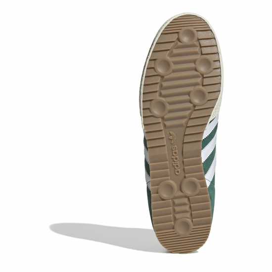Adidas Samba Super Suede Trainers Junior Boys Зелено/Бяло 