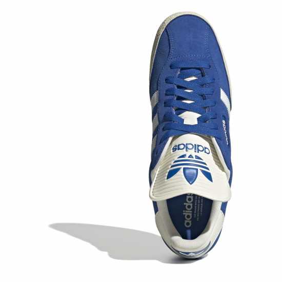 Adidas Samba Super Suede Trainers Junior Boys Blue/White 