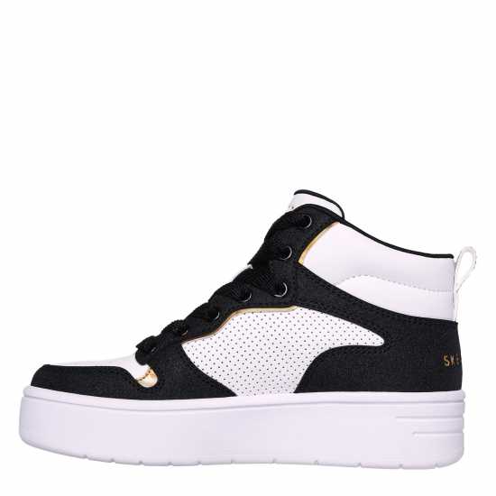 Skechers Court High High-Top Trainers Unisex Kids White/Black 