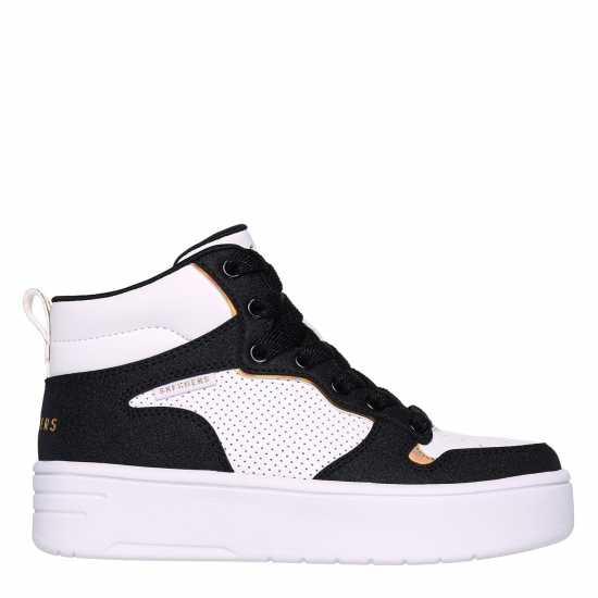 Skechers Court High High-Top Trainers Unisex Kids White/Black 