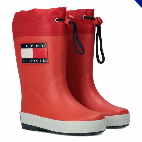 Гумени ботуши Tommy Hilfiger Flag Rain Boots Juniors Tommy Hilfiger Flag Rain Boots Juniors Гумени ботуши