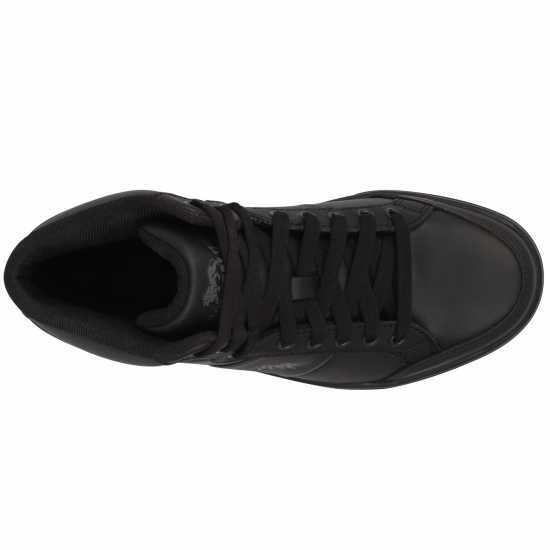 Lonsdale Младежки Маратонки Canons Junior Trainers Черно/Тъмно сиво Детски маратонки