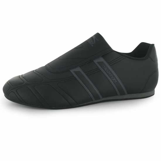 Slazenger Warrior Trainer Junior Черно/Тъмно сиво Детски маратонки