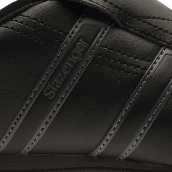 Slazenger Warrior Trainer Junior Черно/Тъмно сиво Детски маратонки