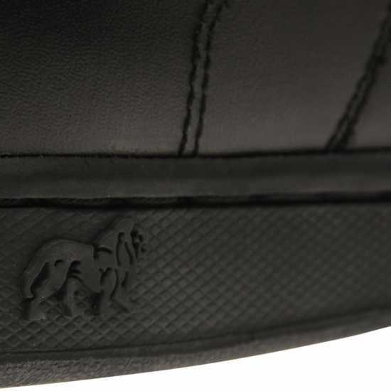 Lonsdale Кожени Маратонки Leyton Leather Trainers Juniors Черно/Черно Детски маратонки