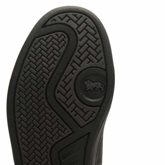 Lonsdale Кожени Маратонки Leyton Leather Trainers Juniors Черно/Черно Детски маратонки