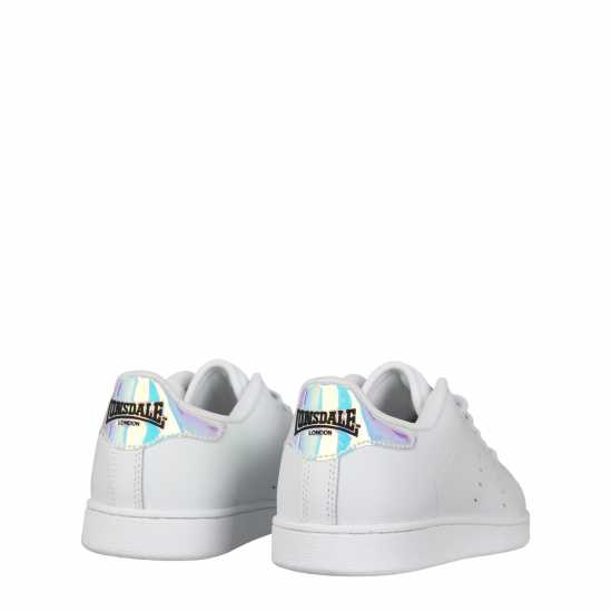 Детски маратонки Lonsdale Кожени Маратонки Leyton Leather Trainers Juniors Бяло Lonsdale Кожени Маратонки Leyton Leather Trainers Juniors Бяло Детски маратонки