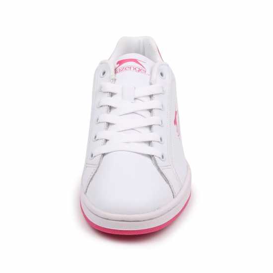 Slazenger Ash Lace Trainers Junior Бяло/Церизе Slazenger Ash Lace Trainers Junior Бяло/Церизе