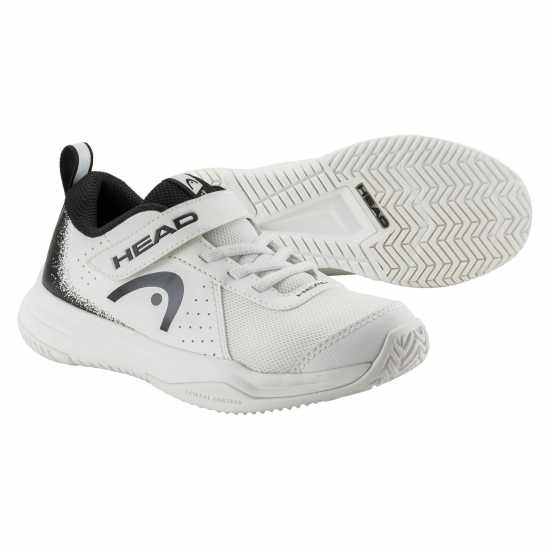 Head Sprint Velcro 4.0 Kids Tennis Shoes White/Blk Head Sprint Velcro 4.0 Kids Tennis Shoes White/Blk