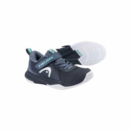 Head Sprint Velcro 4.0 Kids Tennis Shoes Blueberry Teal Head Sprint Velcro 4.0 Kids Tennis Shoes Blueberry Teal