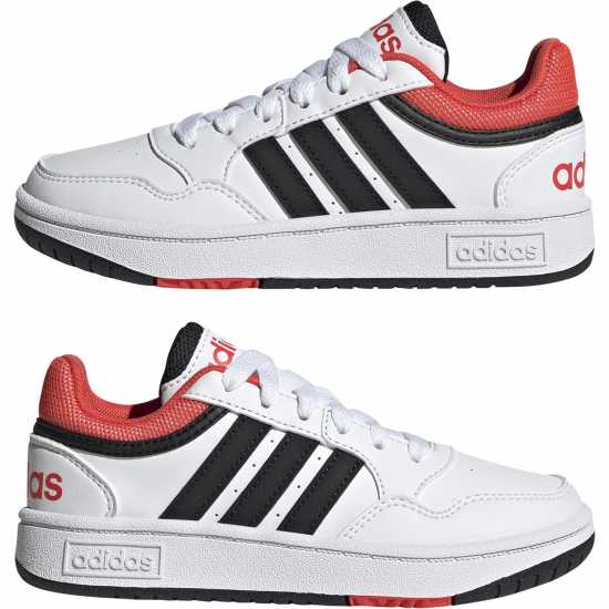 Adidas 3.0 K Wht/Blk/Red Детски маратонки