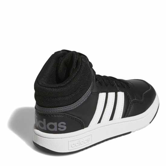 Adidas Hoops Mid- High Tops Junior Boys Black/White Детски маратонки