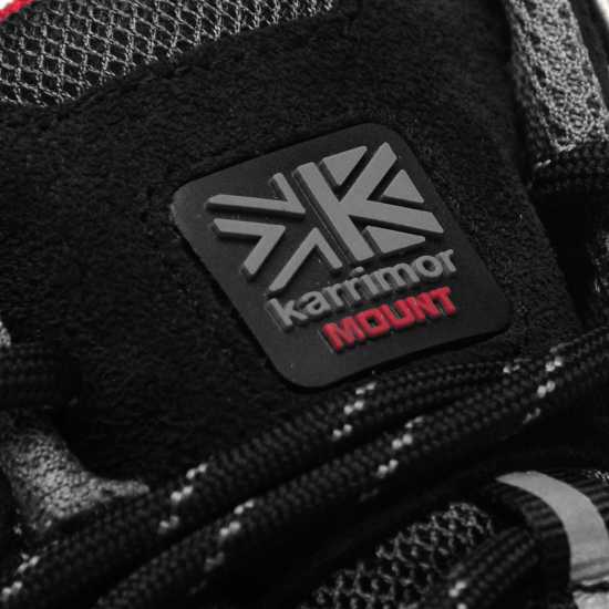 Karrimor Mount Mid Junior Waterproof Walking Shoes Black/Red - Детски апрески