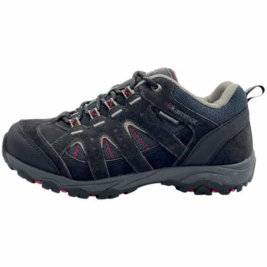 Karrimor Детски Туристически Обувки Mount Waterproof Walking Shoes Juniors Черно/Червено 