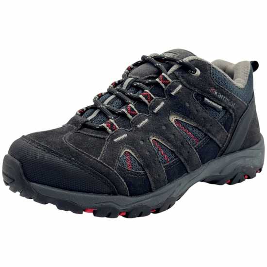 Karrimor Детски Туристически Обувки Mount Waterproof Walking Shoes Juniors Черно/Червено 