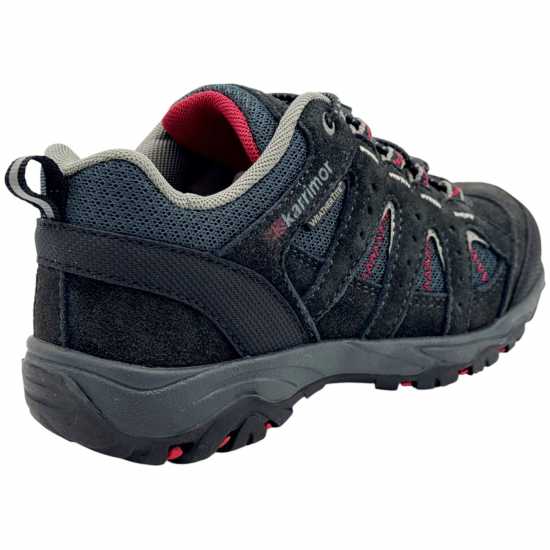 Karrimor Детски Туристически Обувки Mount Waterproof Walking Shoes Juniors Черно/Червено 