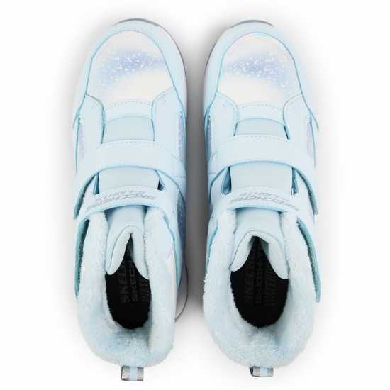 Skechers Double Strap Lighted Waterproof Mid Walking Shoes Unisex Kids  