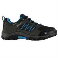 Gelert Horizon Low Waterproof Walking Shoes Charcoal/Blue Детски апрески