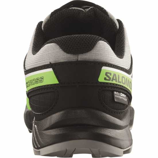Salomon Маратонки За Бягане По Пътеки Speedcross Waterproof Trail Running Shoes Junior Сплав/Зелен 