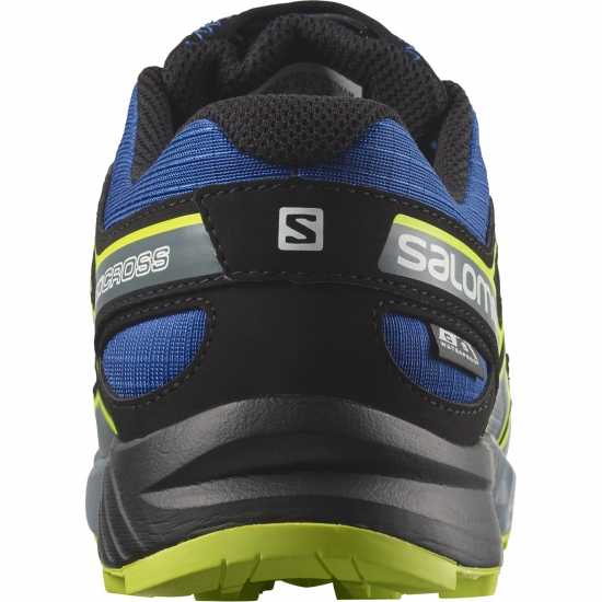 Salomon Маратонки За Бягане По Пътеки Speedcross Waterproof Trail Running Shoes Junior Син/Черен/Лайм 