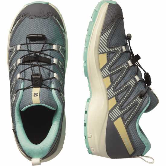 Salomon Xa Pro V8 Waterproof Trail Running Shoe Juniors Трупер 