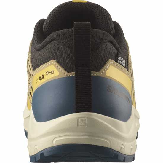 Salomon Xa Pro V8 Waterproof Trail Running Shoe Juniors Черно/Зелено 