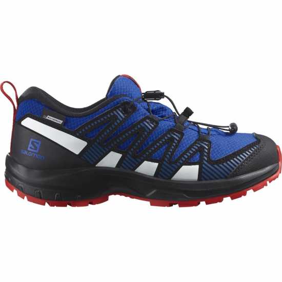 Salomon Xa Pro V8 Waterproof Trail Running Shoe Juniors Лапис Син/Черен 