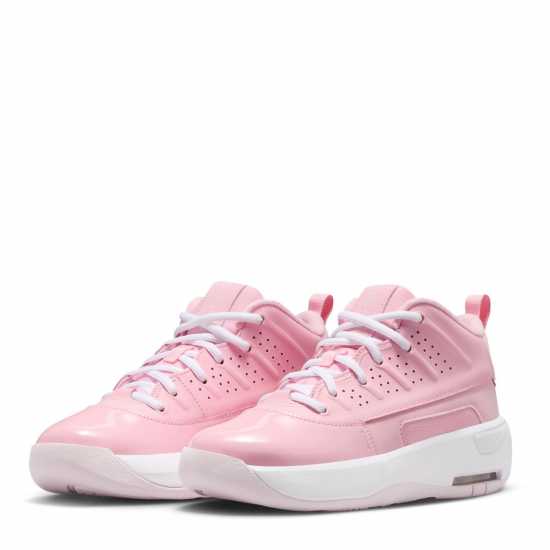Air Jordan Kids' Max Aura Basketball Trainers Меко розово 